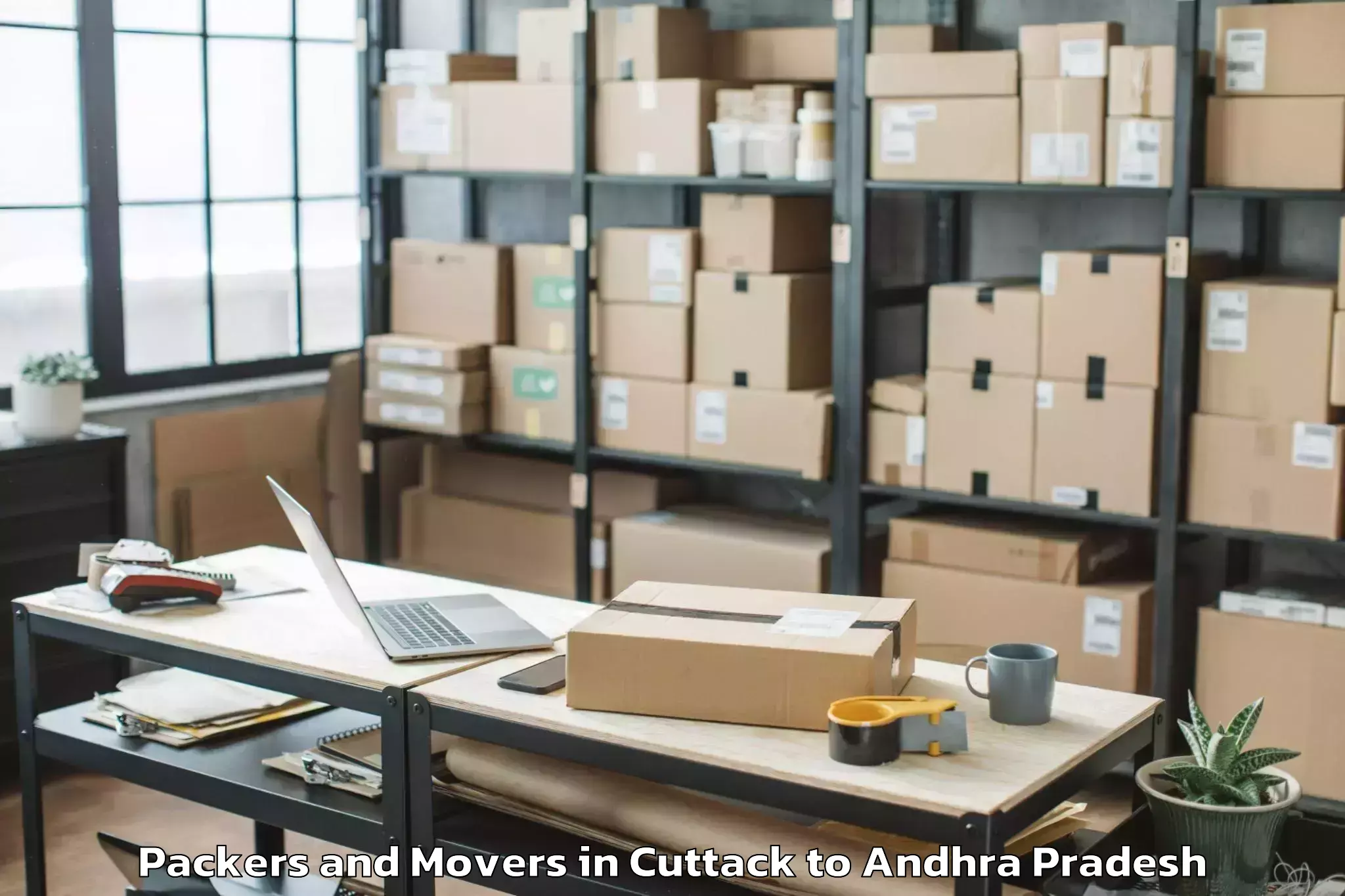 Professional Cuttack to Sullurpeta Packers And Movers